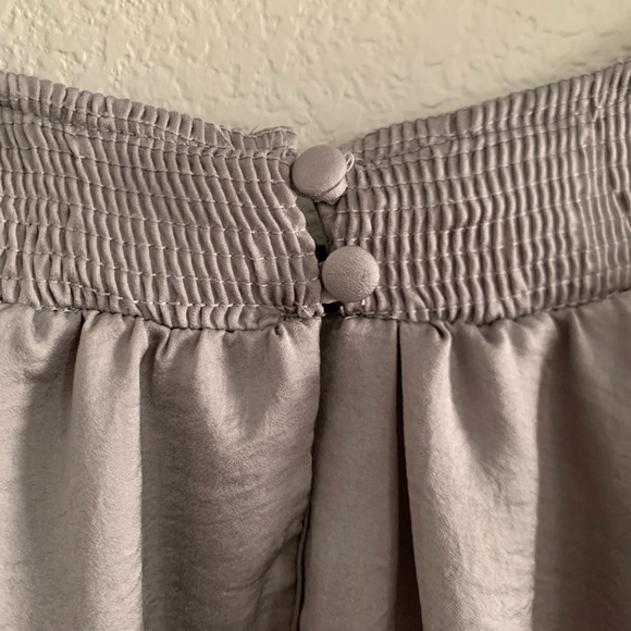 Maxwell, Grey Ruffle Body Suit, Satin, Small - Picture 5 of 5